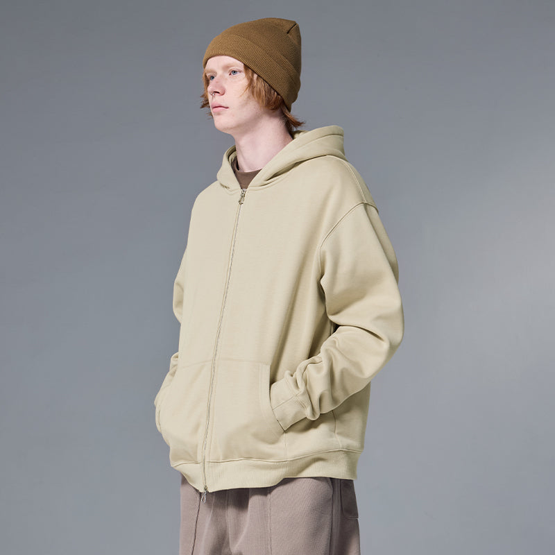 INFLATION Fleece Zip-Up Oversized Hoodies