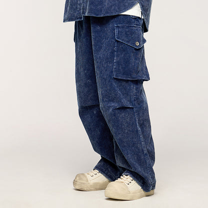 INFLATION Washed Corduroy Cargo Pants