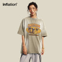 INFLATION Stone Washed Cotton T-Shirt