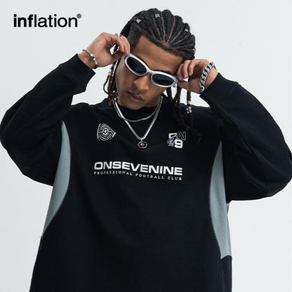 INFLATION Color Blocking Long Sleeve Tshirt