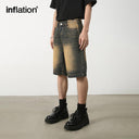 INFLATION Streetwear Ripped Hip Hop Jeans Shorts - INFLATION