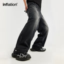 INFLATION Black Baggy Jeans