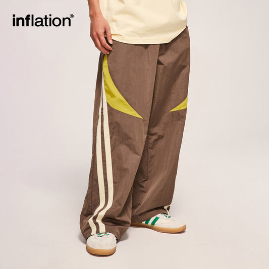 INFLATION Striped Colorblock Cargo Pants