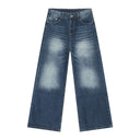 INFLATION Wasehed Straight Wide Leg Jeans