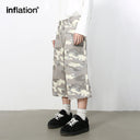 INFLATION Camo Wide Leg Shorts