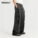 INFLATION Ripped Baggy Denim Pants