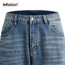 INFLATION Retro Washed Denim Pants