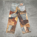 INFLATION Super Deconstructed Print Jeans