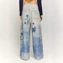 INFLATION Full Printed Baggy Jeans