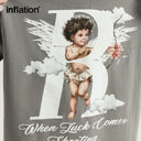 INFLATION Luminous Printing Streetwear Tees - INFLATION