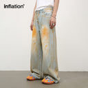 INFLATION Dirty Denim Jeans Streetwear