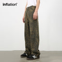 INFLATION Leopard Camouflage Washed Jeans