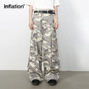 INFLATION Retro Camouflage Wide Leg Cargo Pants