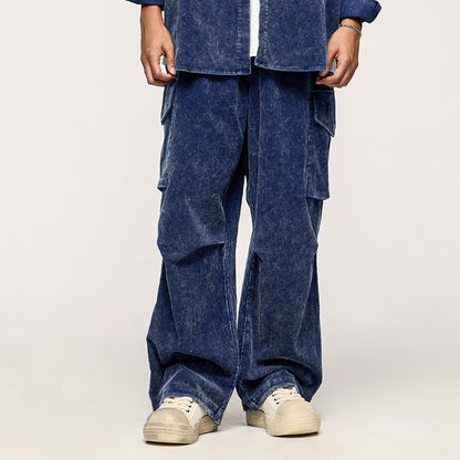 INFLATION Washed Corduroy Cargo Pants