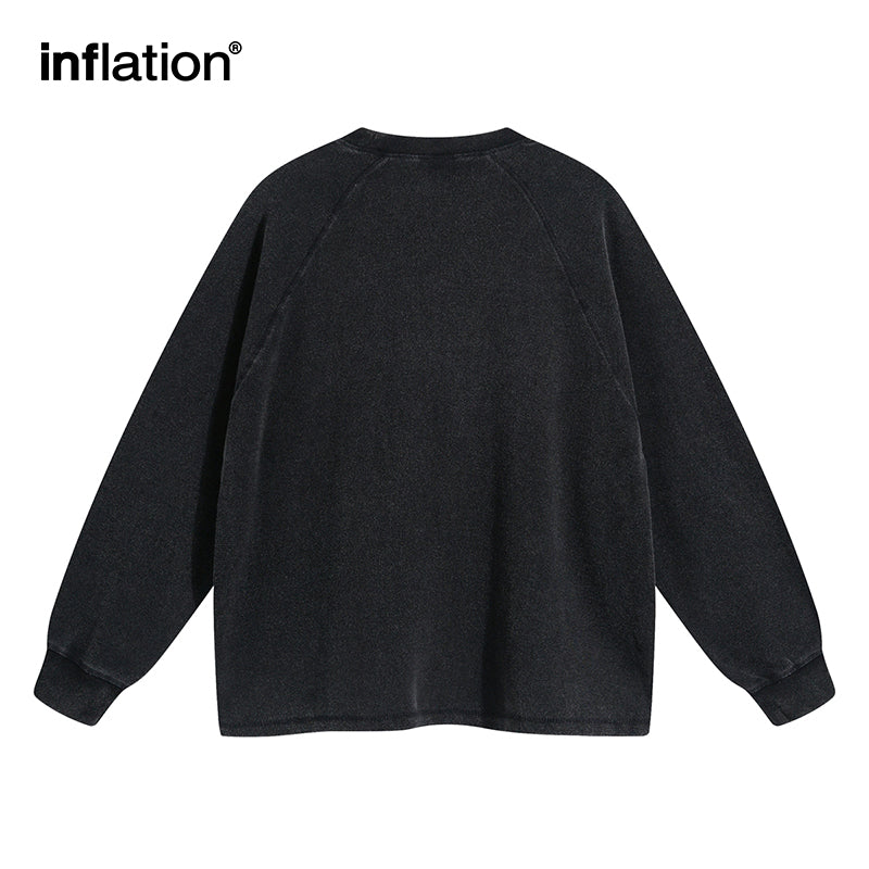 INFLATION Waffle Washed Distressed Tshirt