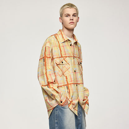 INFLATION Colorful Checkered Shirts