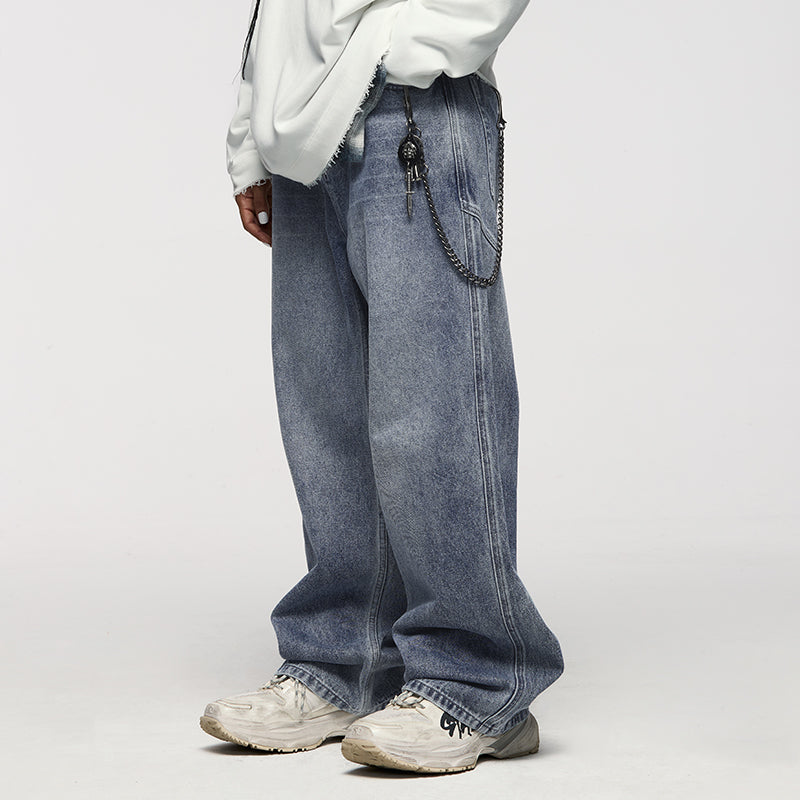 INFLATION Blue Washed Baggy Jeans