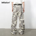 INFLATION Retro Camouflage Wide Leg Cargo Pants