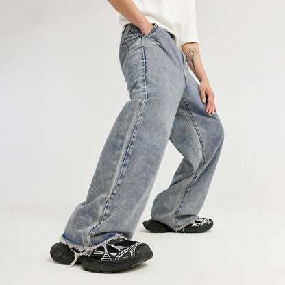 INFLATION Vintage Raw Edge Wide Leg Jeans