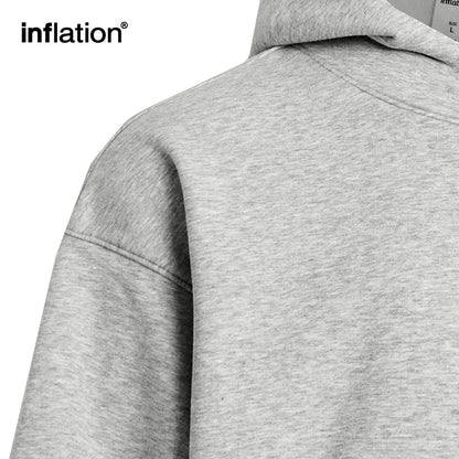 INFLATION Thermal Cropped Fleece Hoodies