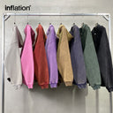 INFLATION Vintage Washed Zip Up Hoodie