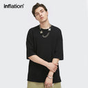 INFLATION Summer Unisex Oversized Plain T-shirts - INFLATION