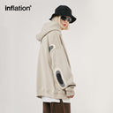 INFLATION Patchwork Oversized Fleece  Hoodies