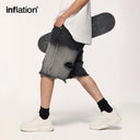 INFLATION Streetwear Ripped Hip Hop Jeans Shorts - INFLATION