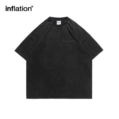 INFLATION Washed Gothic Puff Printed Tees