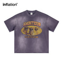 INFLATION Stone Washed Cotton T-Shirt