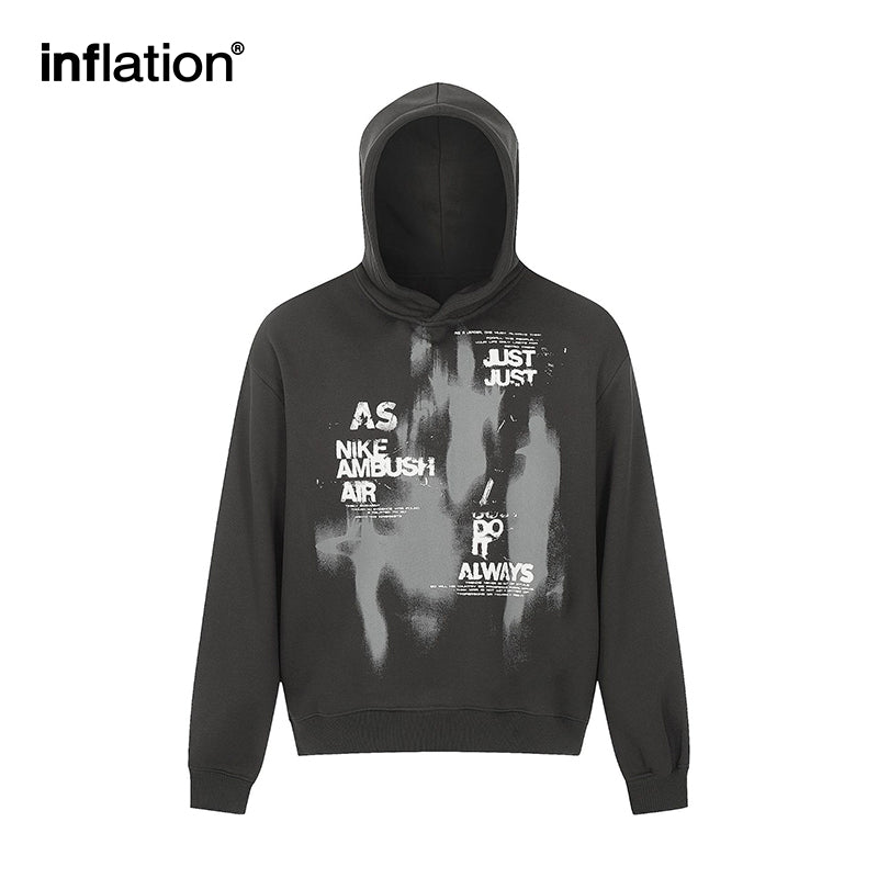 INFLATION Alien Velvet American Retro Hoodie