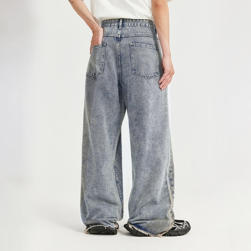 INFLATION Vintage Raw Edge Wide Leg Jeans