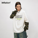 INFLATION Patchwork Camo Sleeve Layered Tees