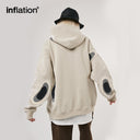 INFLATION Patchwork Oversized Fleece  Hoodies