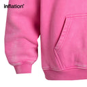 INFLATION Retro Distressed Zipper Hooded Jacket