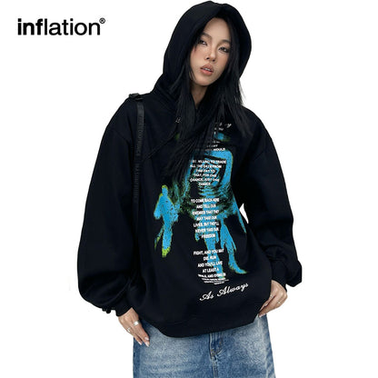 INFLATION American Retro Fleece Hoodie