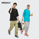 INFLATION Summer Unisex Oversized Plain T-shirts - INFLATION