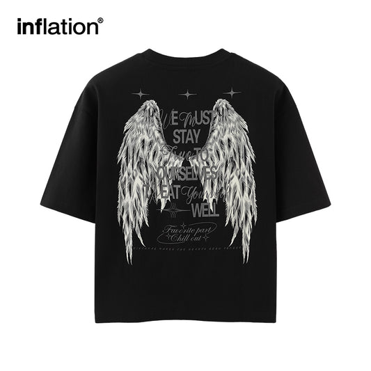 INFLATION Wings Luminous Boxy Tshirt