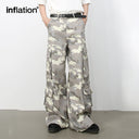 INFLATION Retro Camouflage Wide Leg Cargo Pants