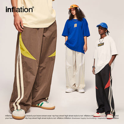 INFLATION Striped Colorblock Cargo Pants