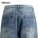 INFLATION Retro Washed Denim Pants