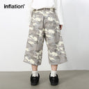 INFLATION Camo Wide Leg Shorts