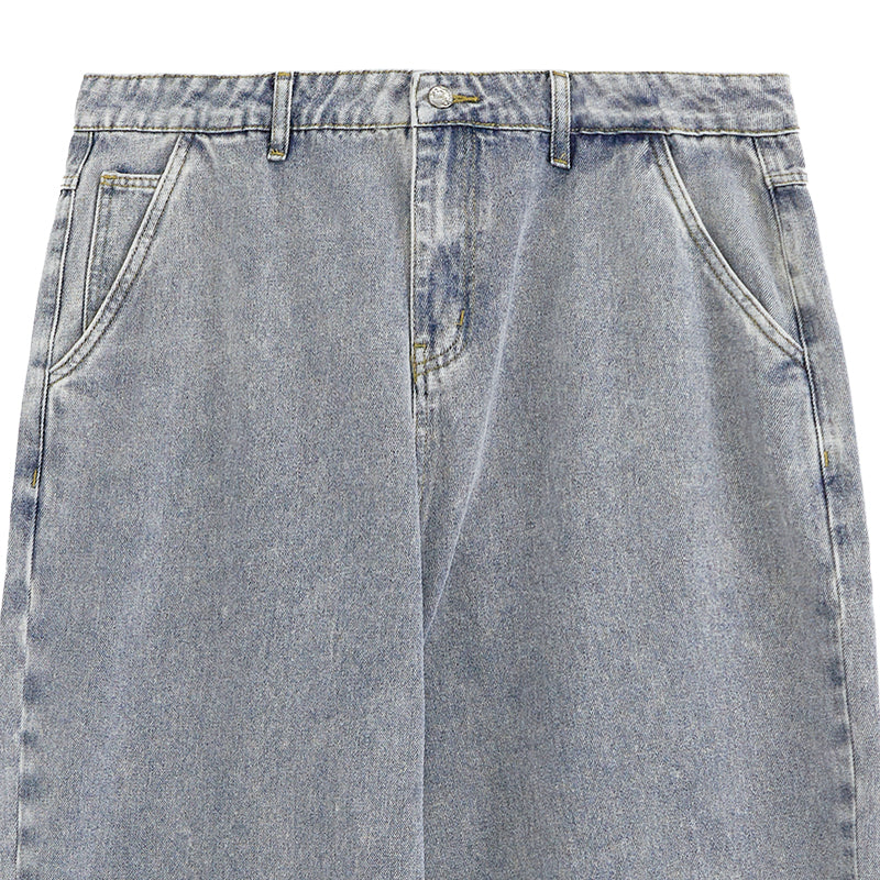 INFLATION Vintage Raw Edge Wide Leg Jeans