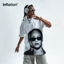 INFLATION Portrait Print T-Shirt