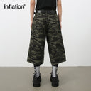 INFLATION Vintage Camouflage Cropped Trousers