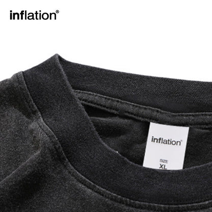 INFLATION Washed Gothic Puff Printed Tees