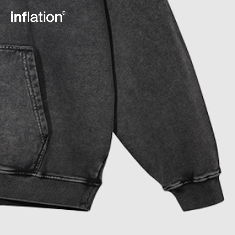 INFLATION Graphic Washed Hoodies