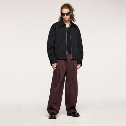 INFLATION Designer Rivet Cropped Cargo Jacket