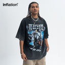 INFLATION Retro Washed Print Tees