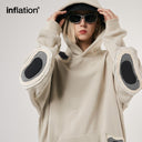 INFLATION Patchwork Oversized Fleece  Hoodies